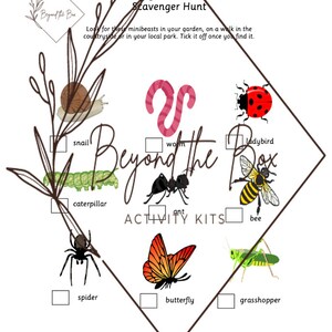 I-spy Minibeasts Scavenger Hunt Printable Insects Bug Hunt Children's ...