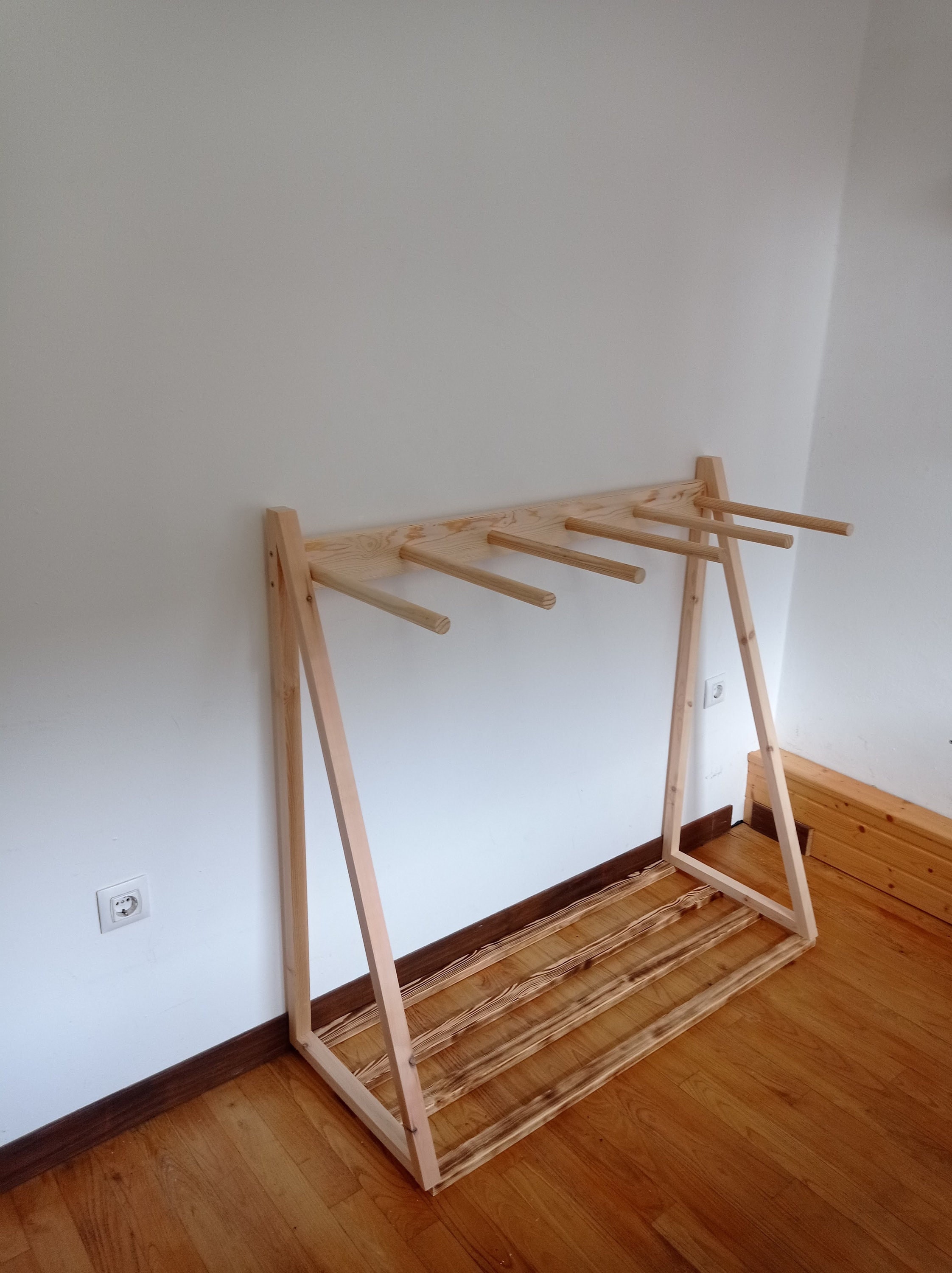 Secador de ropa de madera plegable del estante de secado de la ropa, unidad  del piso de 30