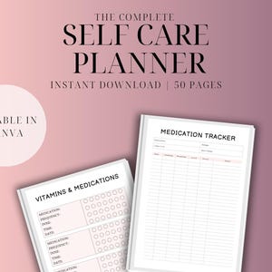 Self Care Planner | Master Resell Rights | Health & Wellness Journal | Self Love and Reflection | Canva Template PLR | Private Label Rights