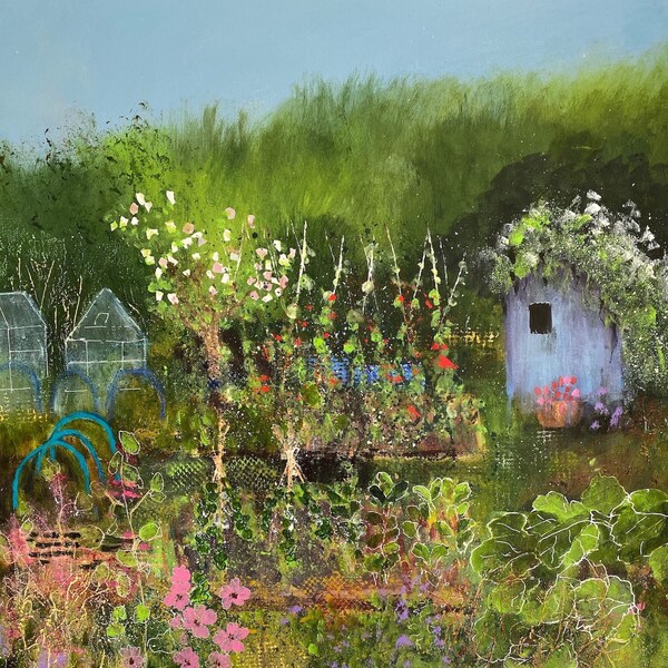 Allotment Greetings Card from original painting