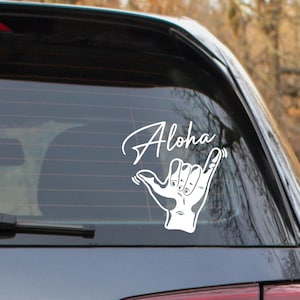 Aloha Shaka Permanent Auto Aufkleber