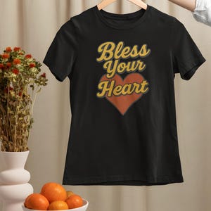 Bless Your Heart Shirt, Südliches Sprüche T-Shirt, Südliches Geschenk für sie, Vintage Style Herz Tshirt