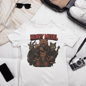 Heavy Metal Apparel, Metal Band Shirt, Animal Graphic Tee, music lovers Gift