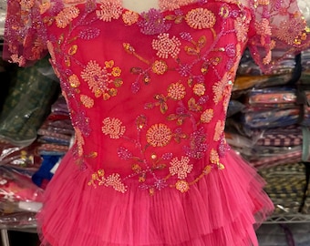 Tenue traditionnelle cambodgienne, haut du buste 36 pouces, taille 32 pouces, jupe 32 pouces