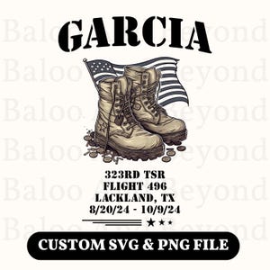 Military Boot Camp Basic Training Graduation Personalized Family Shirt Air Force Navy Army Coast Guard Marine Corps Armed Forces SVG PNG