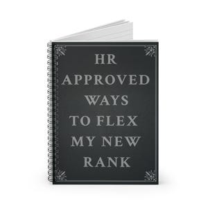Funny Military Promotion Notebook Gift For New Rank Air Force Army Coast Guard Marines Navy Space Force Achievement Journal Graduation