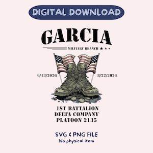 Military Boot Camp Basic Training Graduation Personalized Family Shirt Air Force Navy Army Coast Guard Marine Corps Armed Forces SVG PNG