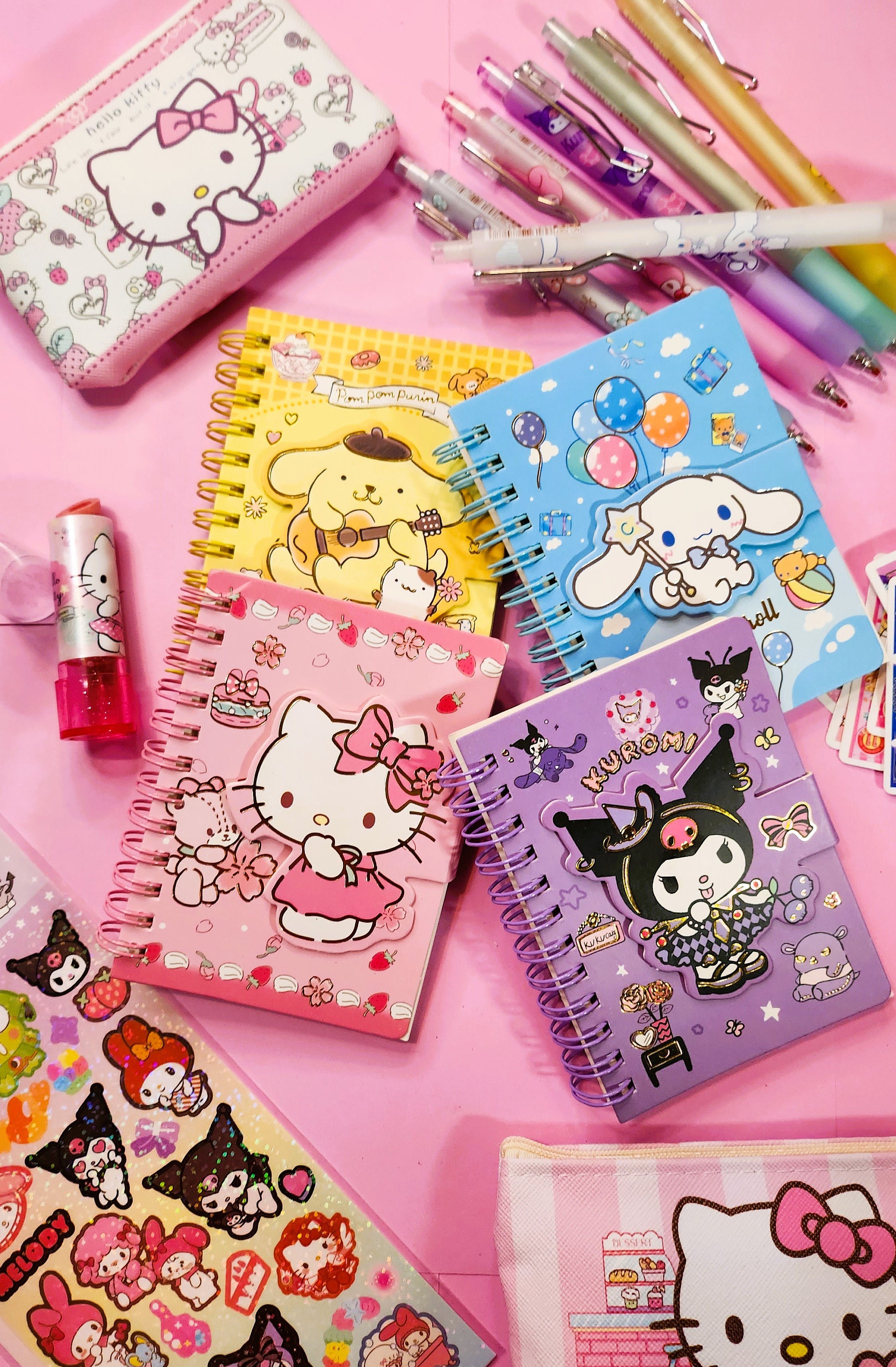 Kawaii Character Mini Notebook: Magnetic Clasp Bujo Journal - Etsy
