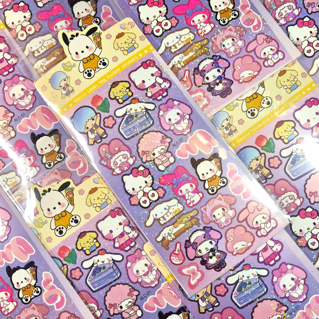 Holographic Kawaii Puppy Sticker Sheet – Pastel Characters ...