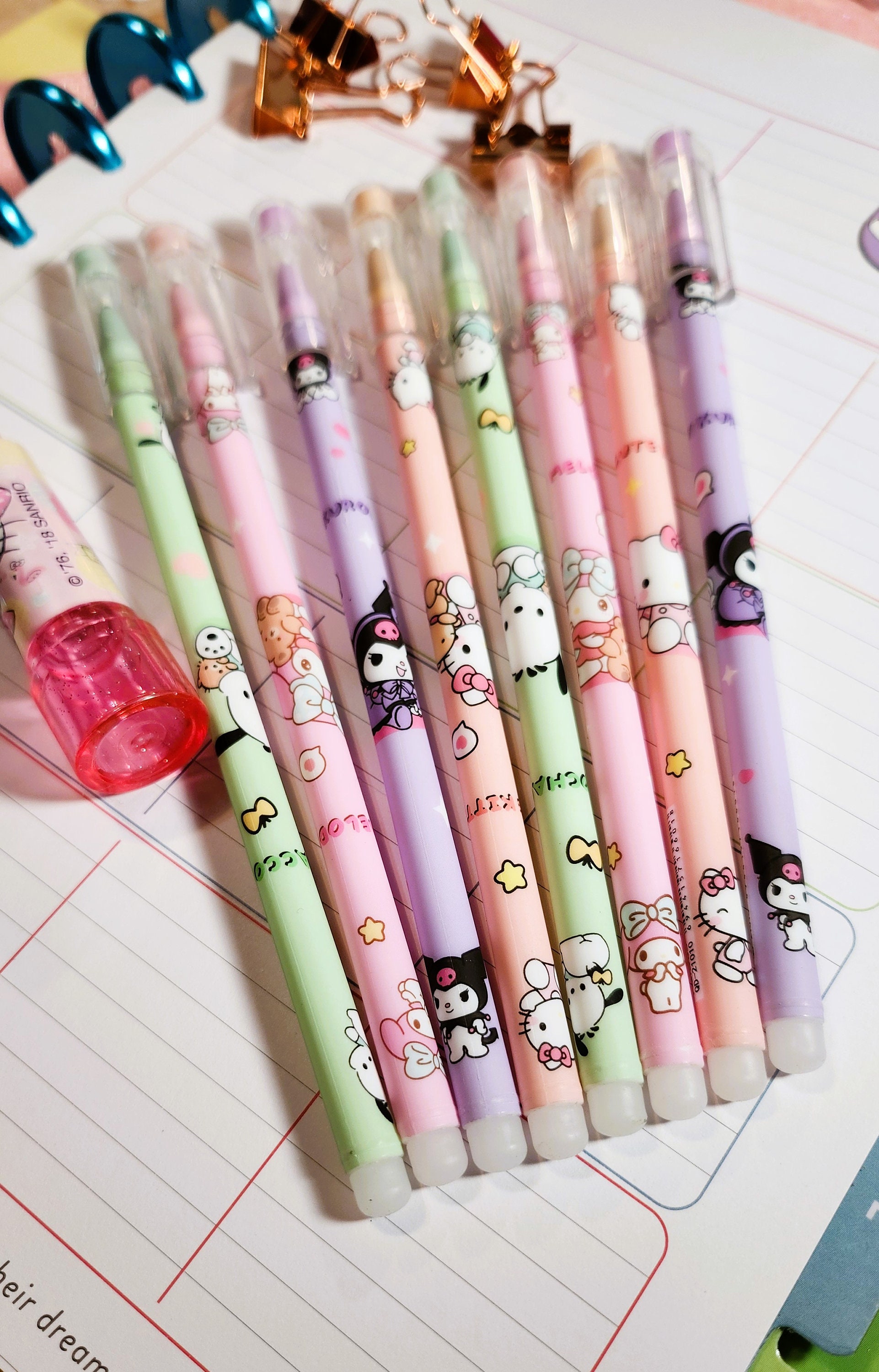 Kawaii Girl Charm Ink Pen, 0.5mm, Japanese Stationery, Kawaii Stationery,  School Supplies, Writing, Cute Gift, Kawaii Pen 