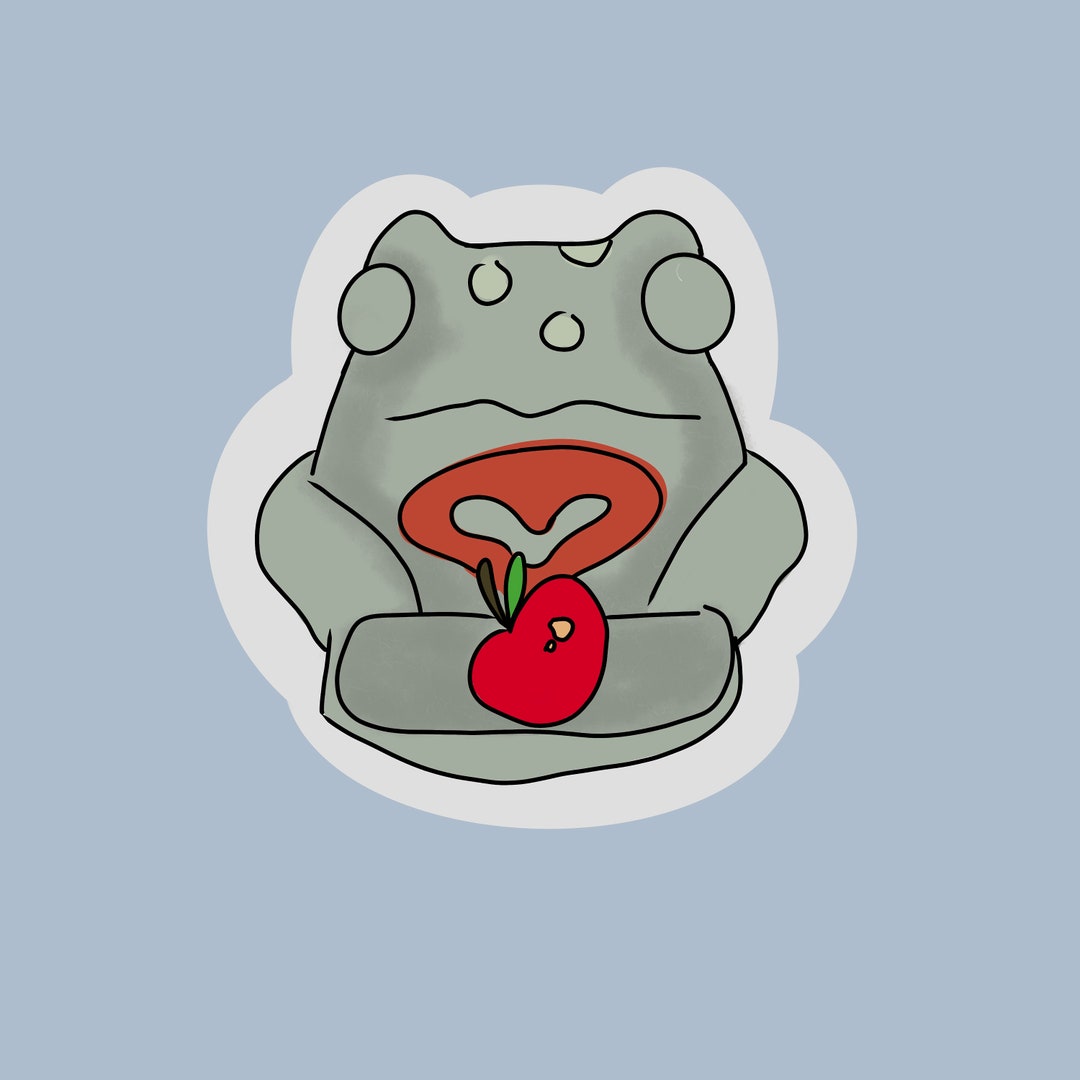 Frog Statue From Botw Stickers Etsy