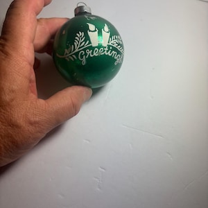 Vintage Green Christmas Ornament