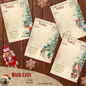 Christmas Junk Journal, Kit, Verlanglijstjes, Winter, Magische kerst, Kerstcadeau, Ambachtelijke projecten, Plakboek, Digitaal, Afdrukbaar, Collage