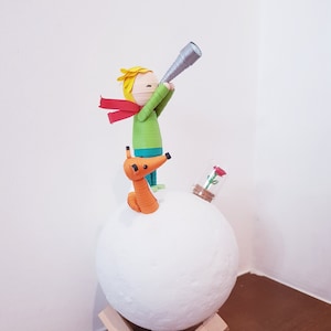 Lampada con piccolo principe in quilling 3d