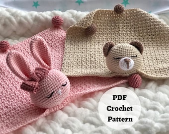 Crochet Patterns - Snuggly Comforters Bunny and Bear