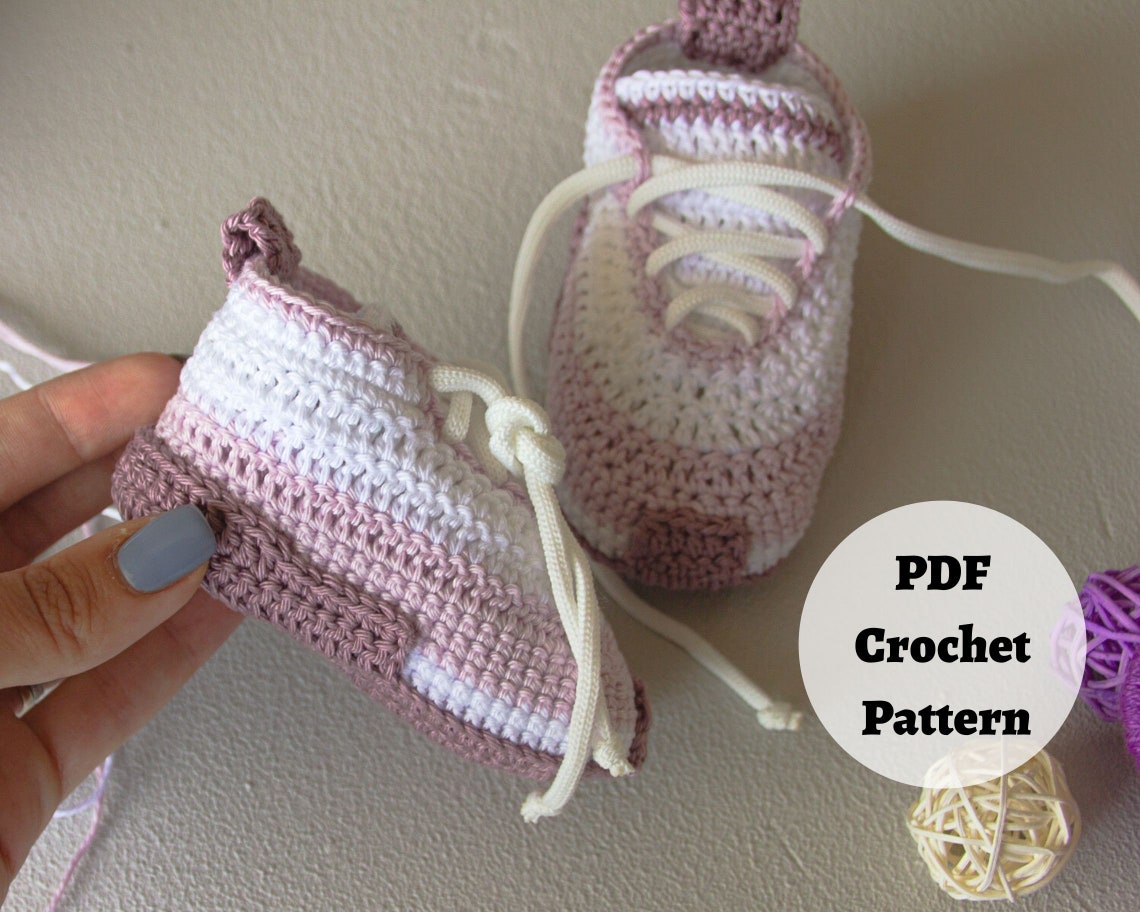 CROCHET PATTERN Baby Sneakers Adorable Shoes Crochet Etsy