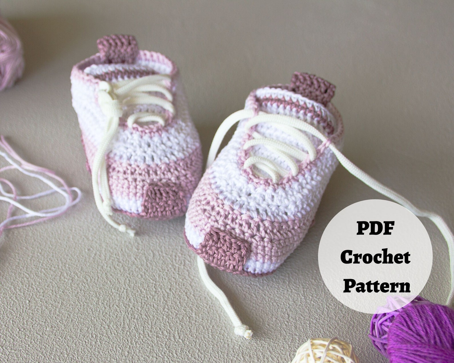 CROCHET PATTERN Baby Sneakers Adorable Shoes Crochet Etsy
