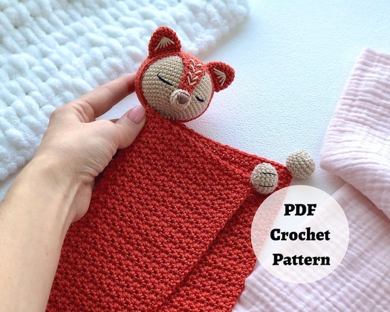 PATTERN BUNDLE: Crochet Fox Patterns - 4 PDF Tutorial, Fox crochet patterns, Crochet lovey pattern, Crochet baby shoe pattern bild 10