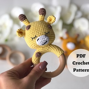 Tutoriel Amigurumi pour motif au crochet Adorable girafe PDF en anglais, création de jouet fait main, cadeau d'artisan unique image 1