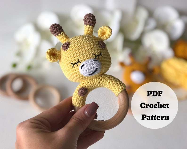 Tutoriel Amigurumi pour motif au crochet Adorable girafe PDF en anglais, création de jouet fait main, cadeau d'artisan unique image 1