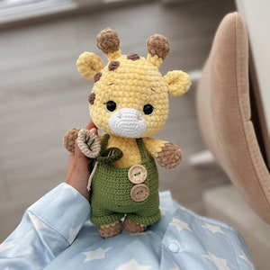 Amigurumi Giraffe Fluffy Pattern, Cute Crochet Animals Toy Pattern, Crotchet Animal Plushie Patterns, Child Toy Crochet Pattern PDF image 2