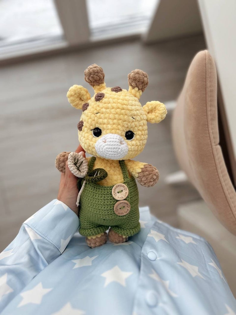Amigurumi Giraffe Fluffy Pattern, Cute Crochet Animals Toy Pattern, Crotchet Animal Plushie Patterns, Child Toy Crochet Pattern PDF image 2