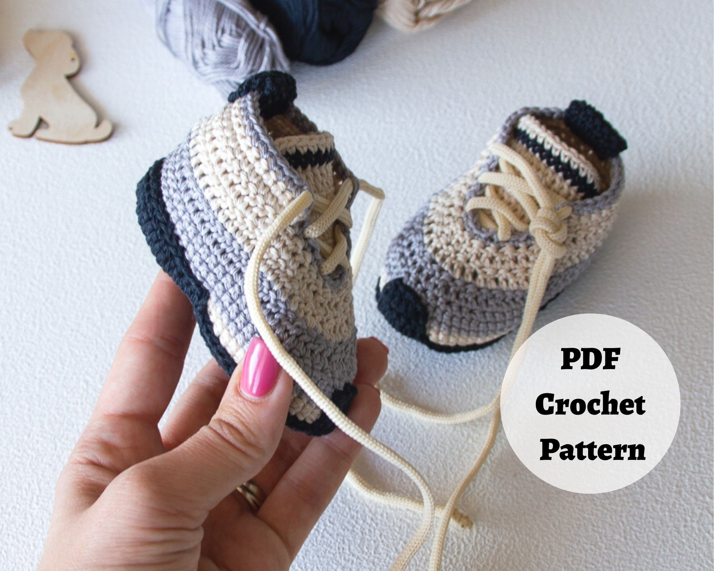 CROCHET PATTERN Baby Sneakers Adorable Shoes Crochet Etsy
