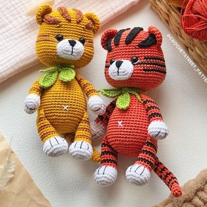 Molly Tiger Toy CROCHET PATTERN Tiger Toy crochet pattern Summer Animal amigurumi pattern Tiger Pattern Cute Pattern English PDF image 6