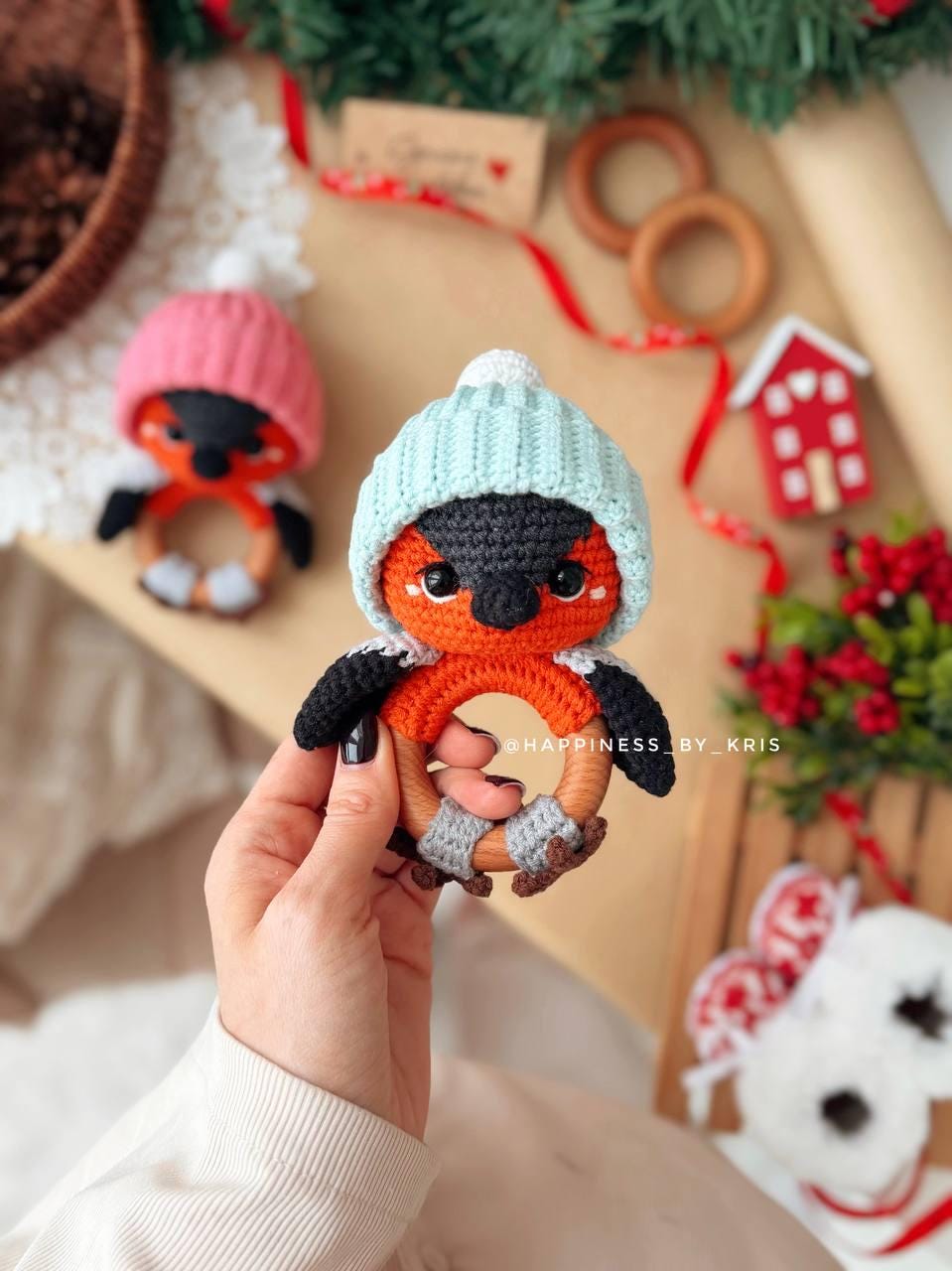 Bullfinch Rattle Crochet Pattern | Amigurumi Bird Patterns PDF - Etsy
