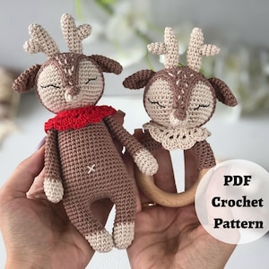 Amigurumi crochet pattern deer, Amigurumi toy deer crochet pattern, Amigurumi animal deer crochet pattern, Deer crochet pattern