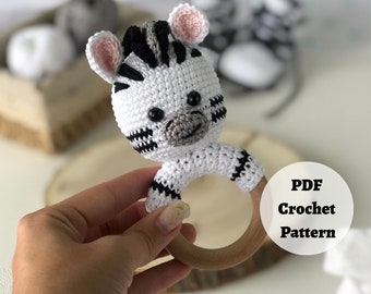 English Crochet Pattern for Baby Amigurumi Animals, Digital PDF Download, Create Unique Handcrafted Baby Shower Gifts