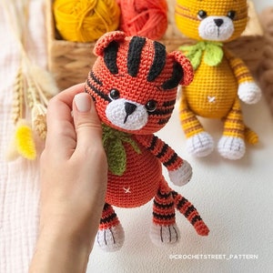 Molly Tiger Toy CROCHET PATTERN / Patrón de crochet Tiger Toy / Patrón amigurumi Animal de verano / Patrón Tigre / Patrón lindo / PDF en inglés imagen 5