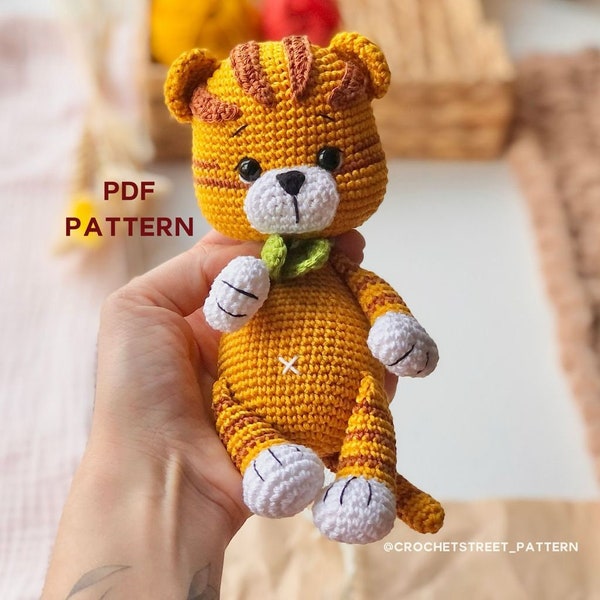 Molly Tiger Toy CROCHET PATTERN | Tiger Toy crochet pattern | Summer Animal amigurumi pattern | Tiger Pattern | Cute Pattern
