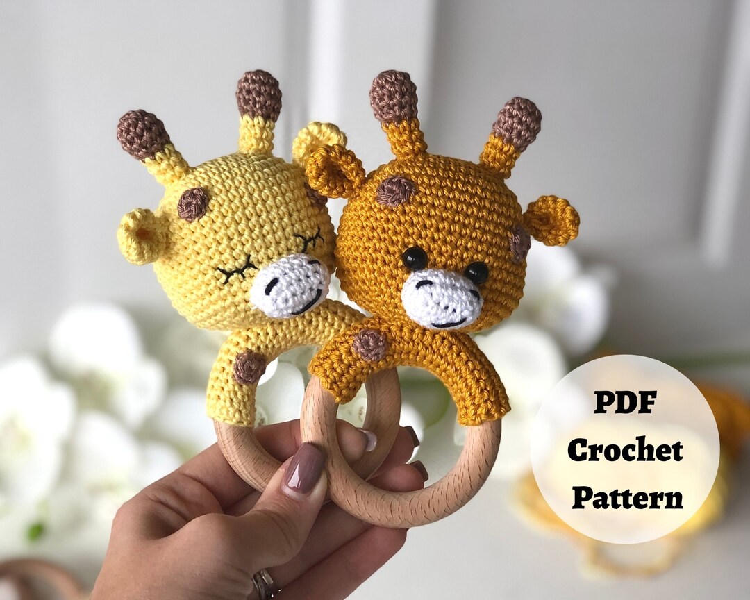 Crochet Giraffe Baby Rattle PATTERN ONLY Etsy