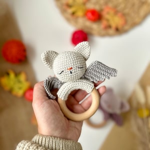 Sleeping Bat Baby Rattle CROCHET PATTERN, Amigurumi Animal Crochet ...