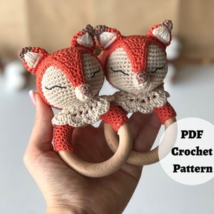 Lucy Fox CROCHET PATTERN, Baby Shower Gift, Newborn Personalized Gift, Fox Lovers Gift