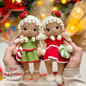 Gingerbread Girl Crochet Pattern PDF | Amigurumi Christmas Doll | Santa’s Friend | Holiday Collection