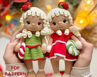 Gingerbread Girl Crochet Pattern PDF | Amigurumi Christmas Doll | Santa’s Friend | Holiday Collection