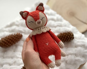 Fox amigurumi pattern, Handmade fox crochet, Crochet fox Pattern, Fox toy amigurumi
