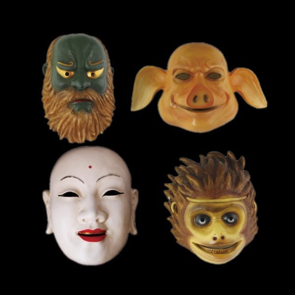 Movie Hero Mask,Wearable Resin masks for men and women, Cosplay Custom Mask,Funny Pig mask,Animal mask