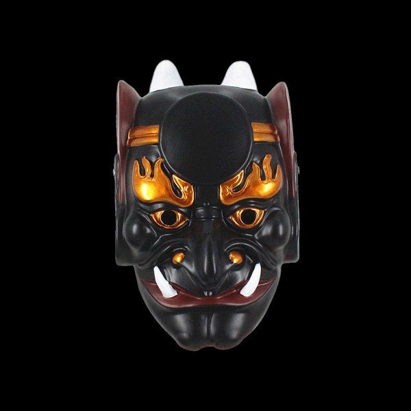 Oni Kitsune Mask - Resin Japanese Fox Classic Masks Made to Order