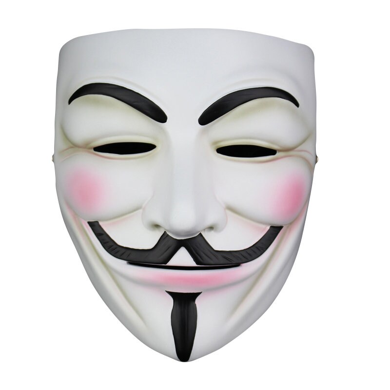 Doe alles met mijn kracht Leggen smeren Cosplay masker Guy Fawkes masker wit &black mask draagbare - Etsy België