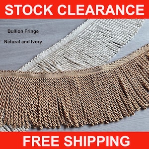 Bullion Fringes Tassels Looped 80mm ( 3.15&quot;) Trim Crafts DRESS FRINGING Fringing Tassels
