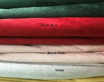 Soft Plush Plain Velvet Upholstery Curtains Cushions Bed Sofa Throw Fabric All Sizes Crafts Material Handmade In UK