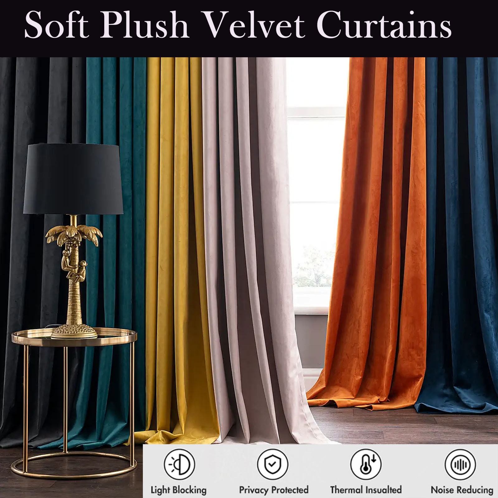 LUX Velvet Fabric Super Soft Strong Velour Material Home Decor Curtains  Upholstery Dressmaking 59/150 Cm Wide 