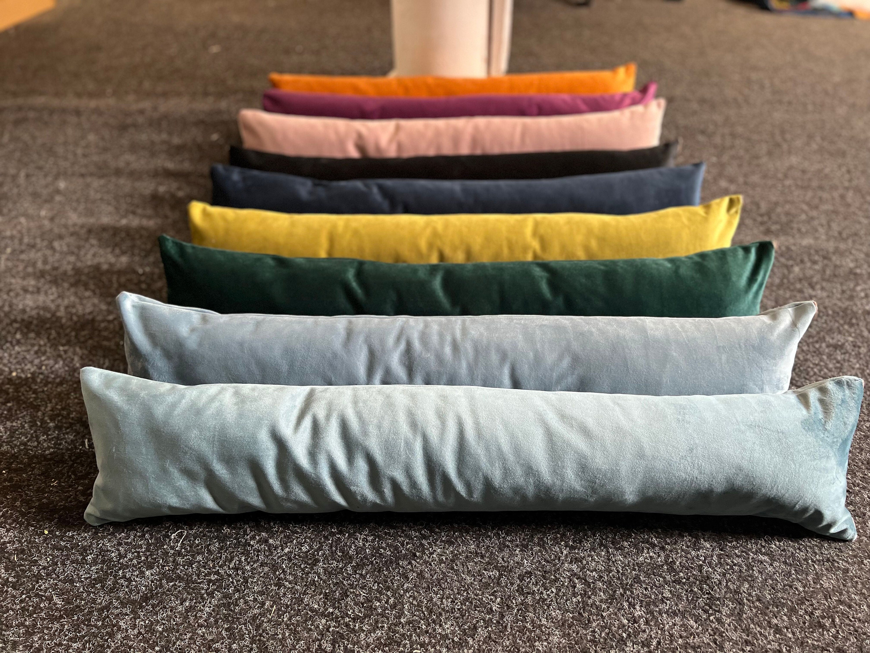 Plush Velvet Draught Excluder Draft Wind Stopper Door Cushion Door