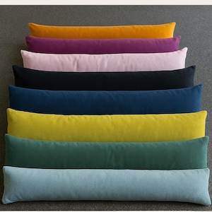 Pluche fluwelen tochtstrip, tochtstrip, windstopper, deurkussen, slang, lang, tochtstrip, 90 cm, energiebesparend, geluidsreducerend