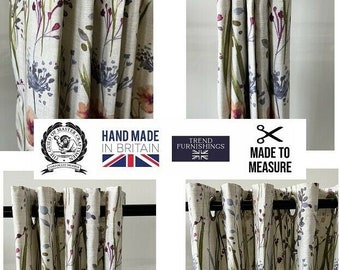 Hampshire Fully Lined FLORAL Printed EYELET Curtains