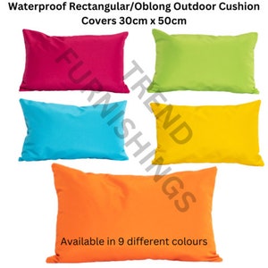Outdoor Cushion 30 x 50 Rectangle Garden Furniture Decorative Bench Pillow Cover