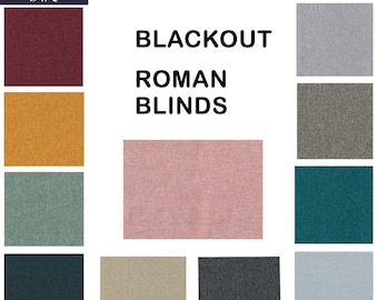 Kalmar Luxury Roman Blinds – Handmade in the UK with Blackout Lining – Custom Window Coverings